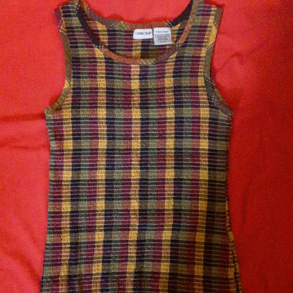 Plaid tank top